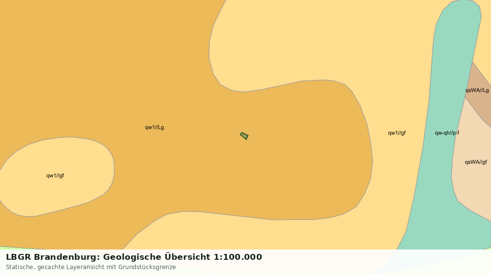 Statische Kartenansicht: LBGR Brandenburg: Geologische Übersicht 1:100.000