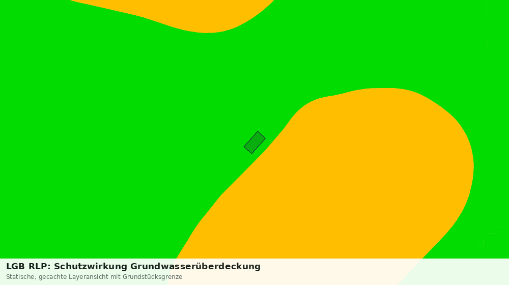 Statische Kartenansicht: LGB RLP: Schutzwirkung Grundwasserüberdeckung
