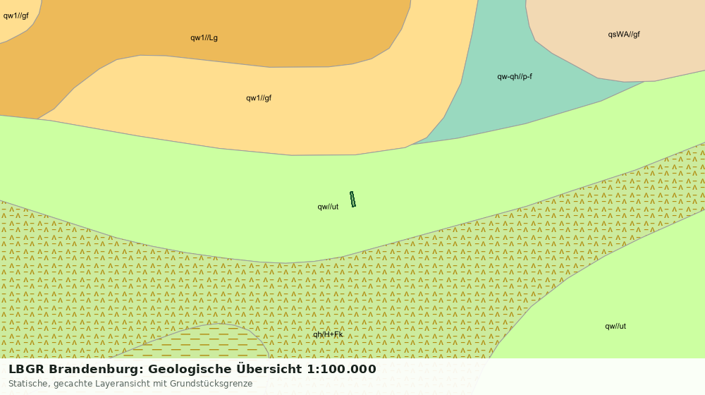 Statische Kartenansicht: LBGR Brandenburg: Geologische Übersicht 1:100.000