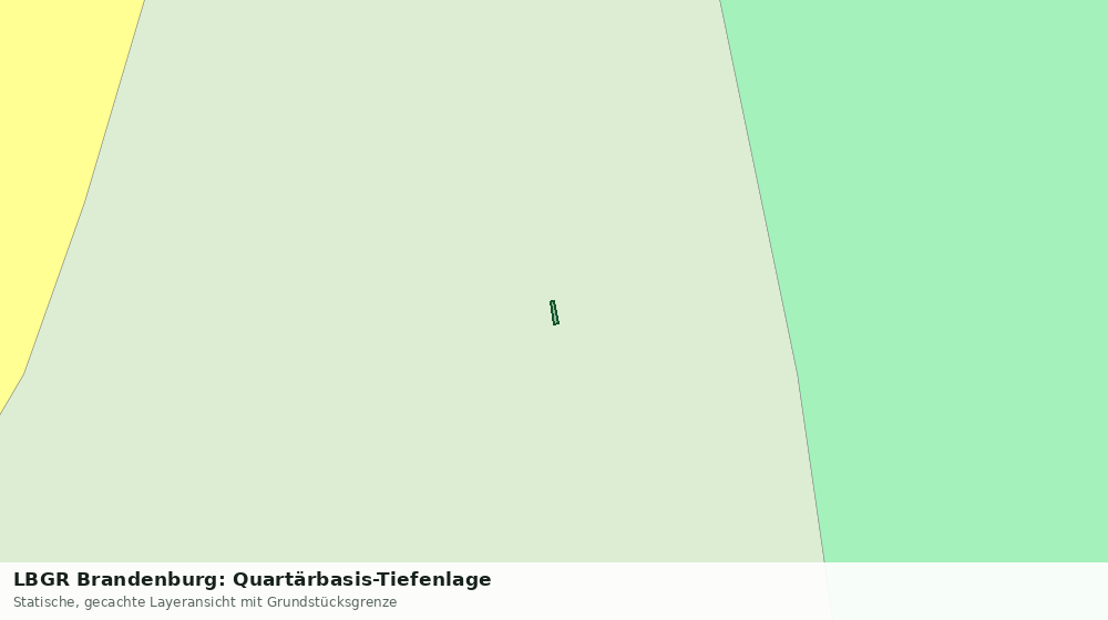 Statische Kartenansicht: LBGR Brandenburg: Quartärbasis-Tiefenlage
