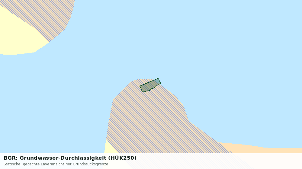 Statische Kartenansicht: BGR: Grundwasser-Durchlässigkeit (HÜK250)