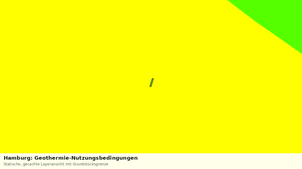Statische Kartenansicht: Hamburg: Geothermie-Nutzungsbedingungen
