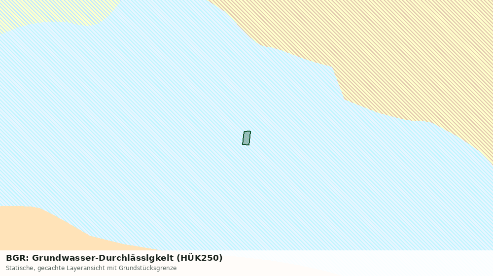 Statische Kartenansicht: BGR: Grundwasser-Durchlässigkeit (HÜK250)