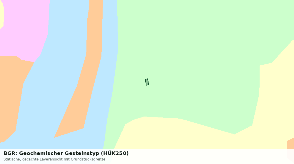 Statische Kartenansicht: BGR: Geochemischer Gesteinstyp (HÜK250)