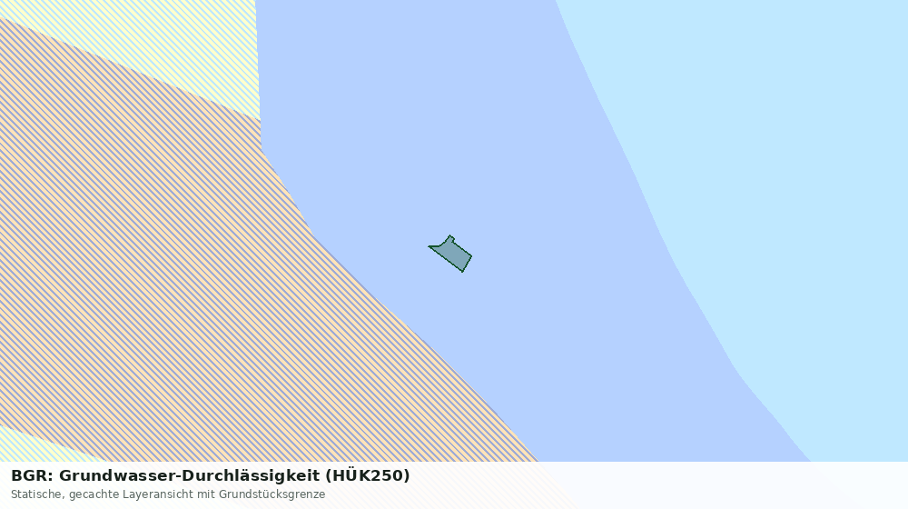 Statische Kartenansicht: BGR: Grundwasser-Durchlässigkeit (HÜK250)