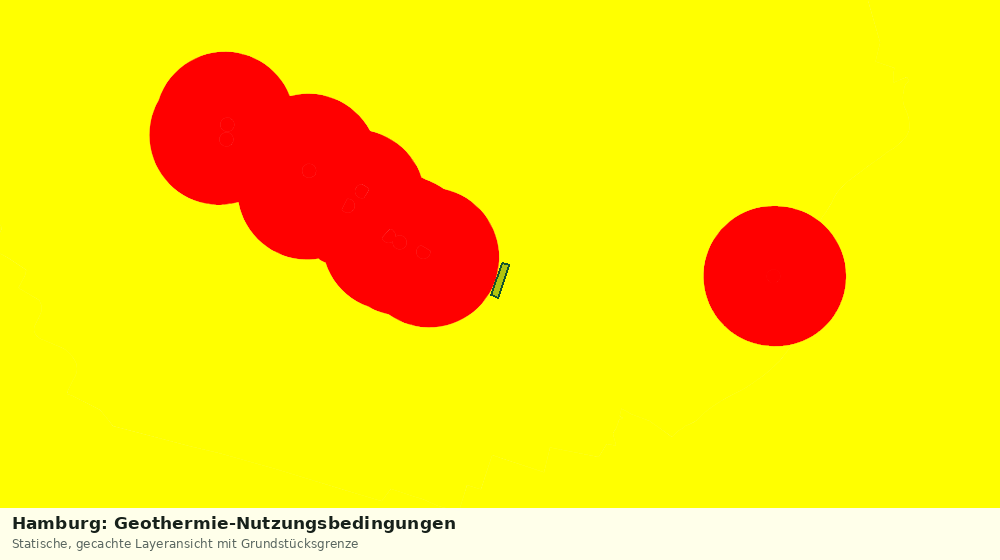 Statische Kartenansicht: Hamburg: Geothermie-Nutzungsbedingungen
