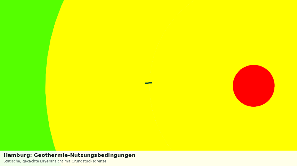 Statische Kartenansicht: Hamburg: Geothermie-Nutzungsbedingungen