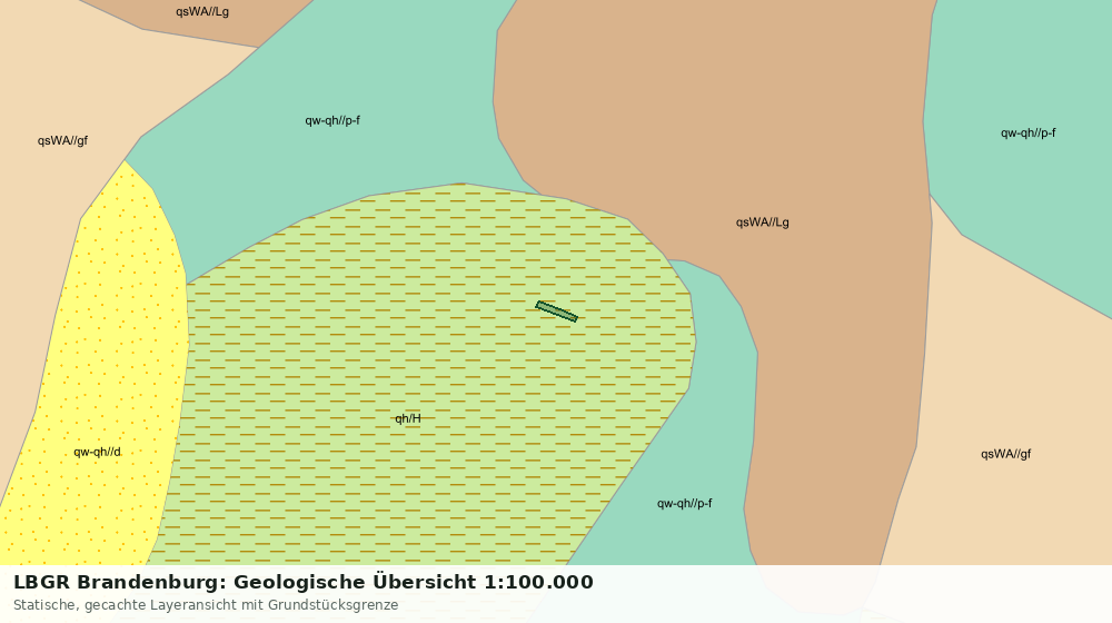 Statische Kartenansicht: LBGR Brandenburg: Geologische Übersicht 1:100.000