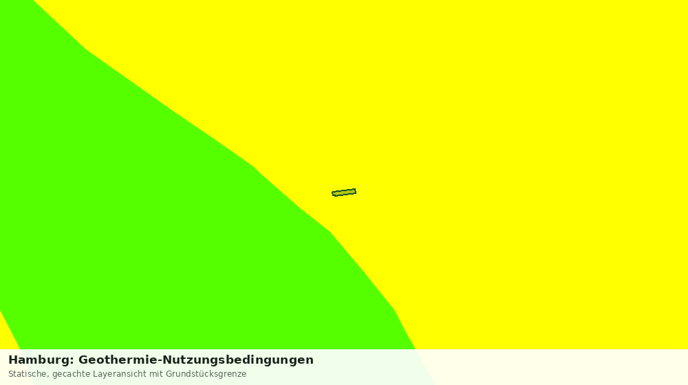 Statische Kartenansicht: Hamburg: Geothermie-Nutzungsbedingungen