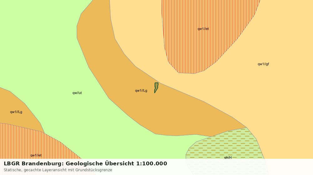 Statische Kartenansicht: LBGR Brandenburg: Geologische Übersicht 1:100.000
