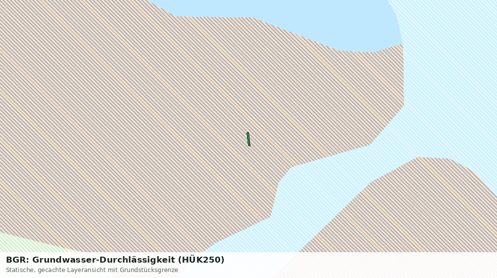 Statische Kartenansicht: BGR: Grundwasser-Durchlässigkeit (HÜK250)