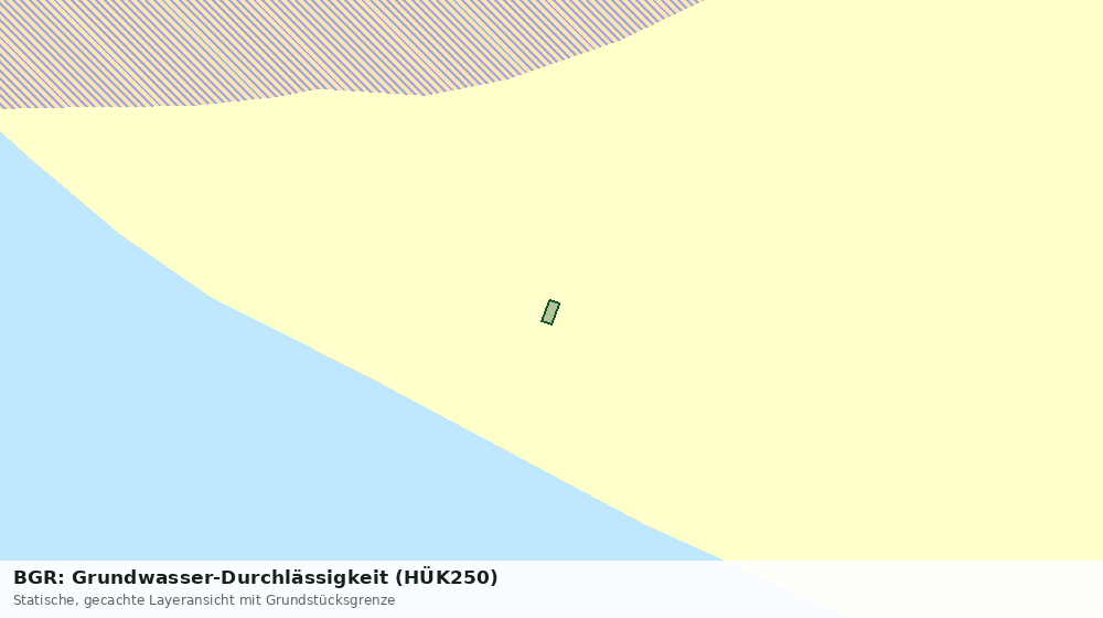 Statische Kartenansicht: BGR: Grundwasser-Durchlässigkeit (HÜK250)