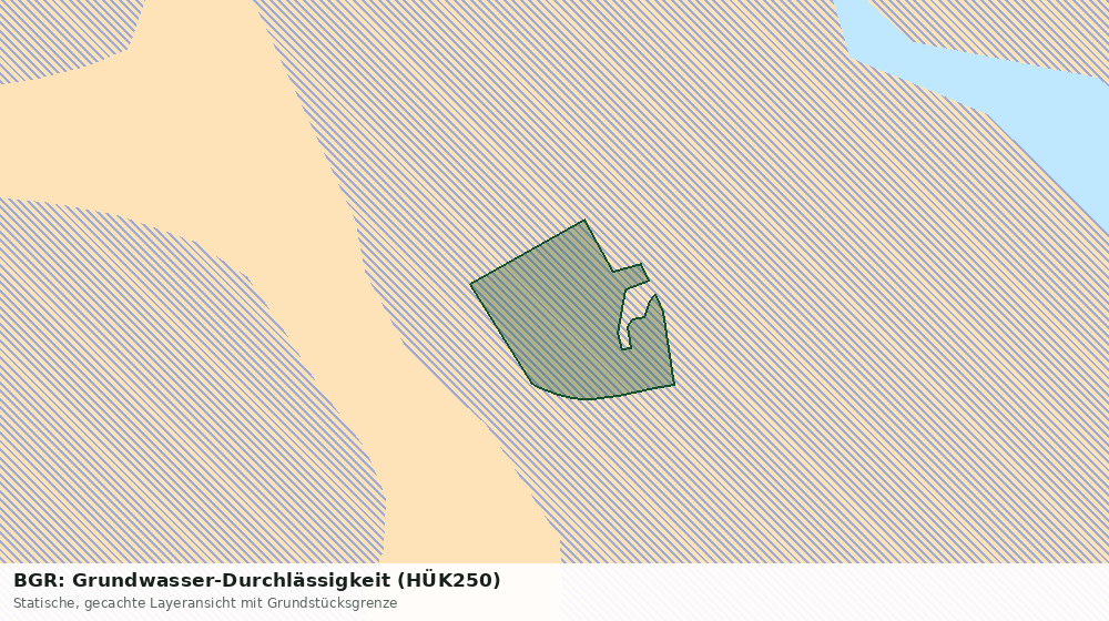 Statische Kartenansicht: BGR: Grundwasser-Durchlässigkeit (HÜK250)