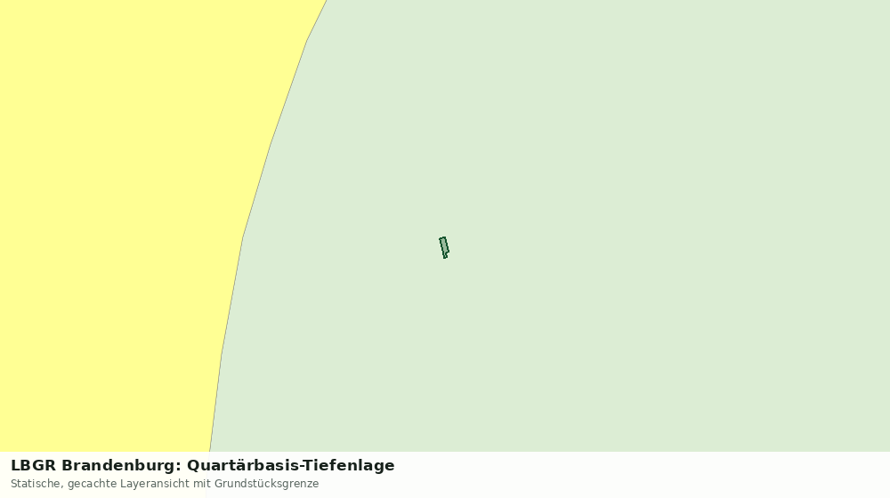 Statische Kartenansicht: LBGR Brandenburg: Quartärbasis-Tiefenlage