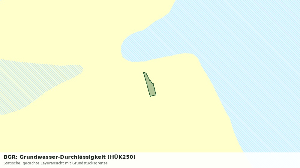 Statische Kartenansicht: BGR: Grundwasser-Durchlässigkeit (HÜK250)