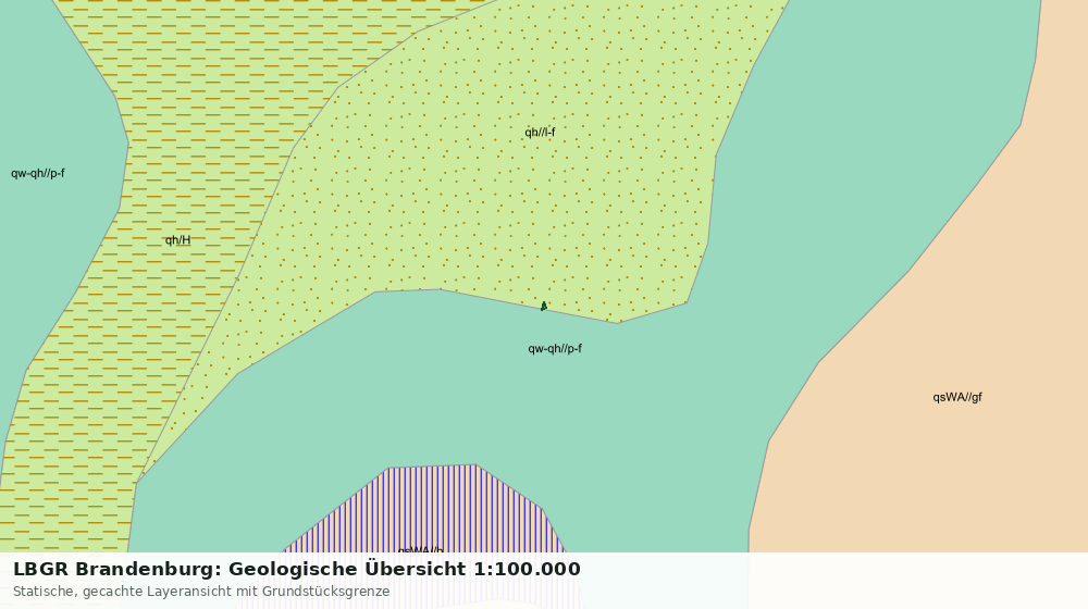 Statische Kartenansicht: LBGR Brandenburg: Geologische Übersicht 1:100.000