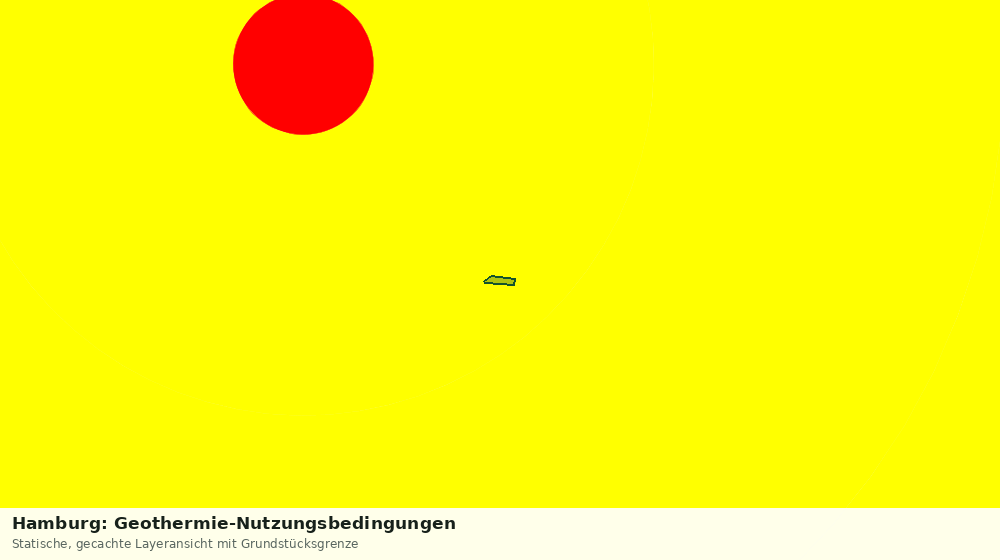 Statische Kartenansicht: Hamburg: Geothermie-Nutzungsbedingungen