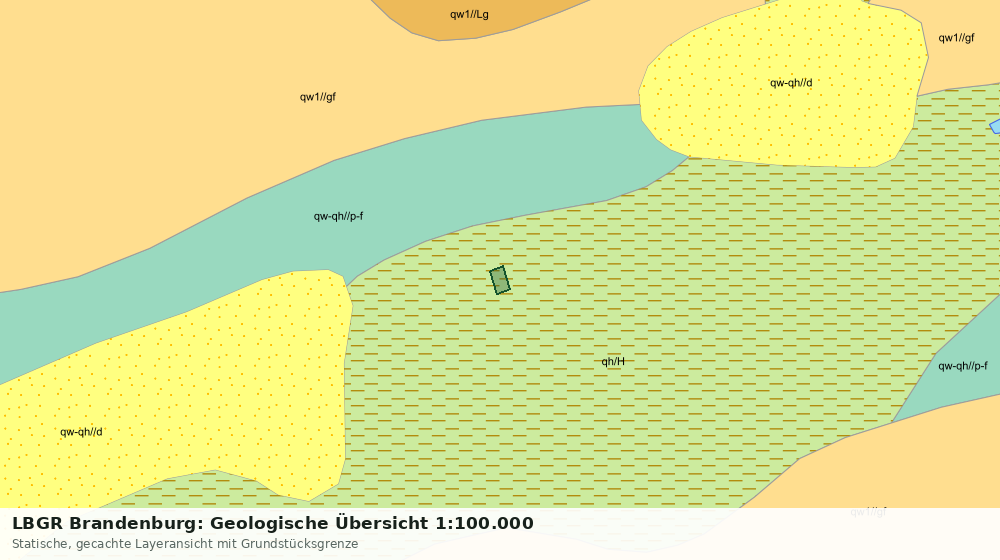 Statische Kartenansicht: LBGR Brandenburg: Geologische Übersicht 1:100.000