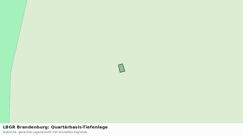 Statische Kartenansicht: LBGR Brandenburg: Quartärbasis-Tiefenlage
