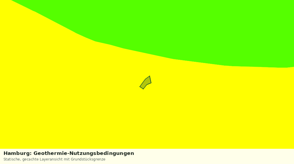 Statische Kartenansicht: Hamburg: Geothermie-Nutzungsbedingungen
