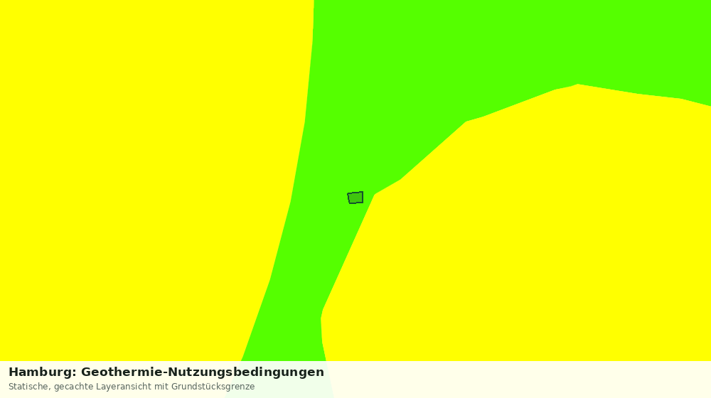 Statische Kartenansicht: Hamburg: Geothermie-Nutzungsbedingungen