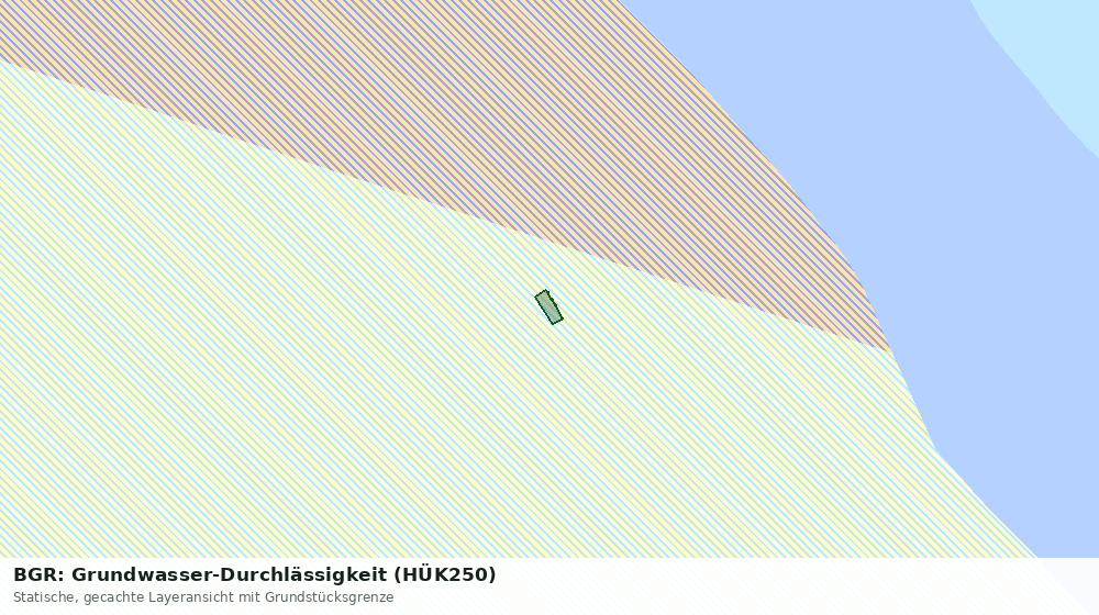 Statische Kartenansicht: BGR: Grundwasser-Durchlässigkeit (HÜK250)