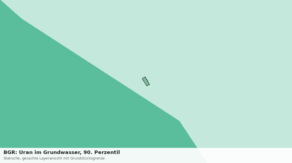 Statische Kartenansicht: BGR: Uran im Grundwasser, 90. Perzentil