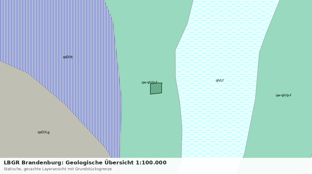 Statische Kartenansicht: LBGR Brandenburg: Geologische Übersicht 1:100.000