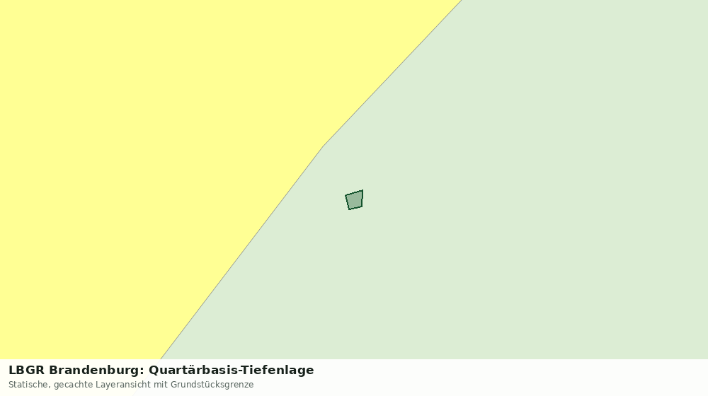 Statische Kartenansicht: LBGR Brandenburg: Quartärbasis-Tiefenlage