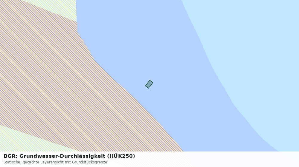 Statische Kartenansicht: BGR: Grundwasser-Durchlässigkeit (HÜK250)