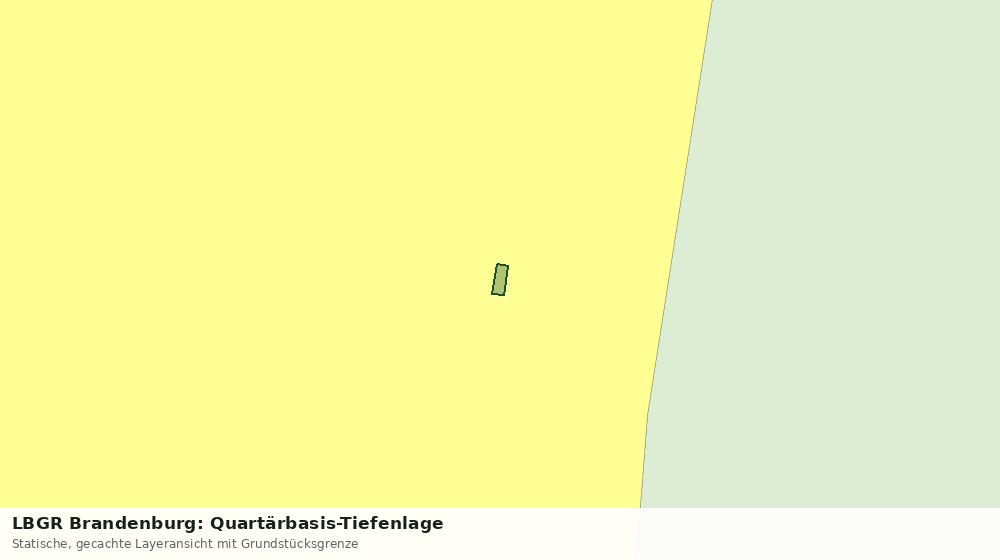 Statische Kartenansicht: LBGR Brandenburg: Quartärbasis-Tiefenlage