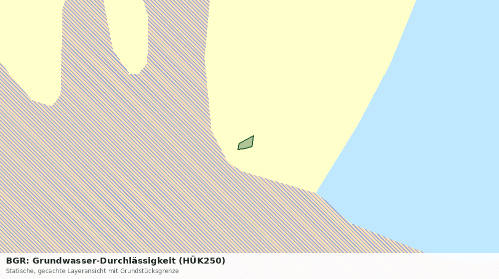 Statische Kartenansicht: BGR: Grundwasser-Durchlässigkeit (HÜK250)