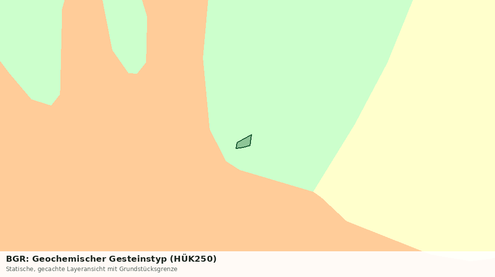 Statische Kartenansicht: BGR: Geochemischer Gesteinstyp (HÜK250)