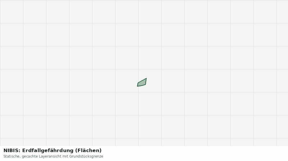 Statische Kartenansicht: NIBIS: Erdfallgefährdung (Flächen)