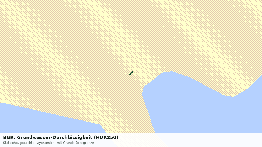 Statische Kartenansicht: BGR: Grundwasser-Durchlässigkeit (HÜK250)