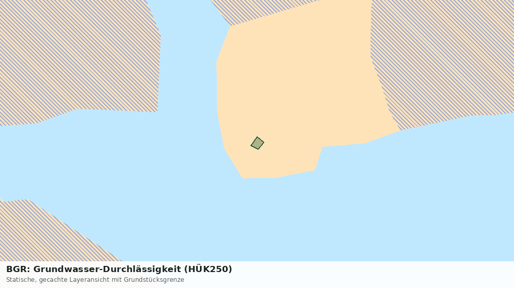 Statische Kartenansicht: BGR: Grundwasser-Durchlässigkeit (HÜK250)