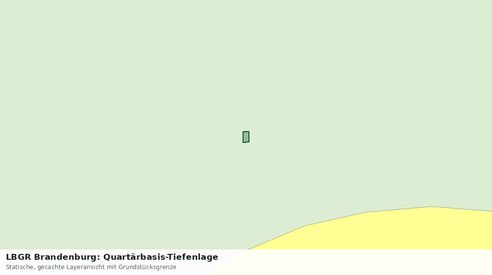 Statische Kartenansicht: LBGR Brandenburg: Quartärbasis-Tiefenlage