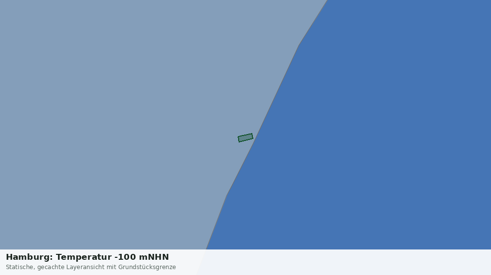Statische Kartenansicht: Hamburg: Temperatur -100 mNHN