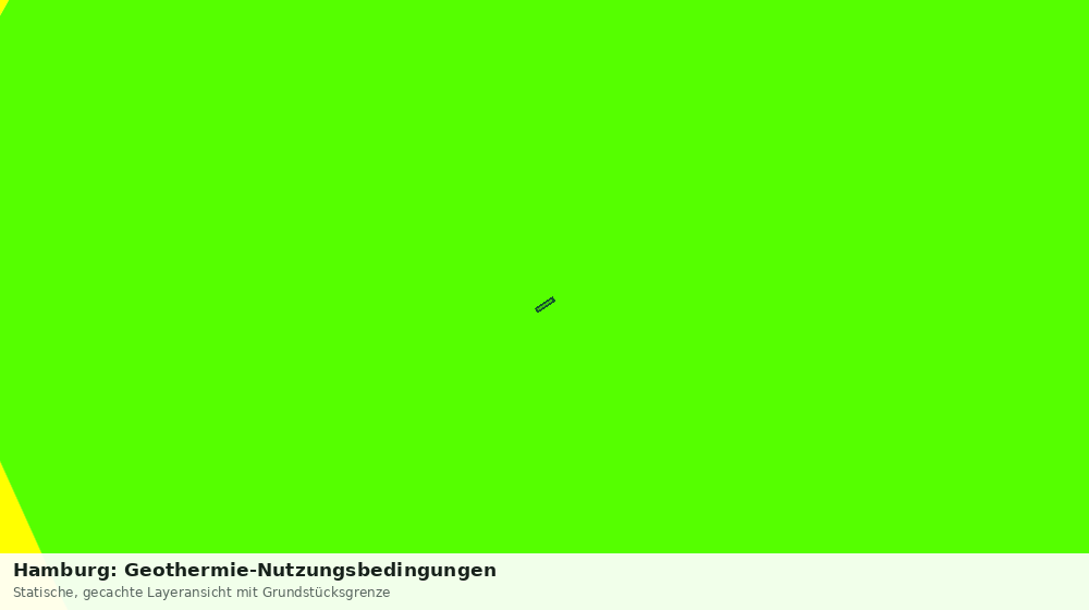 Statische Kartenansicht: Hamburg: Geothermie-Nutzungsbedingungen