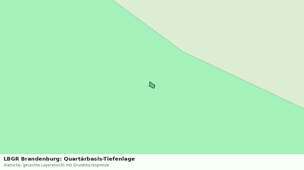 Statische Kartenansicht: LBGR Brandenburg: Quartärbasis-Tiefenlage