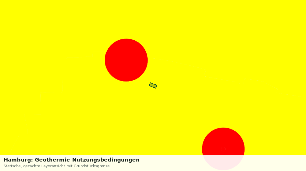 Statische Kartenansicht: Hamburg: Geothermie-Nutzungsbedingungen