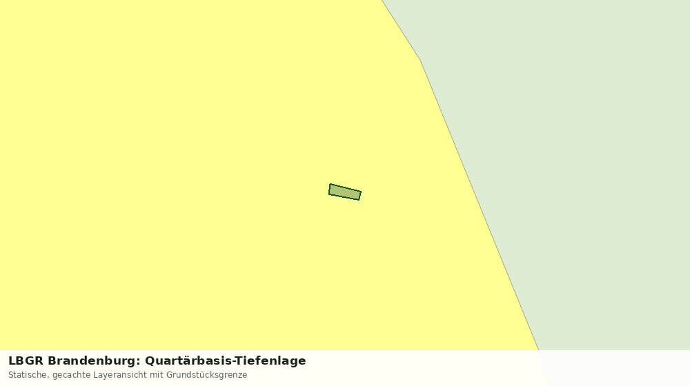 Statische Kartenansicht: LBGR Brandenburg: Quartärbasis-Tiefenlage