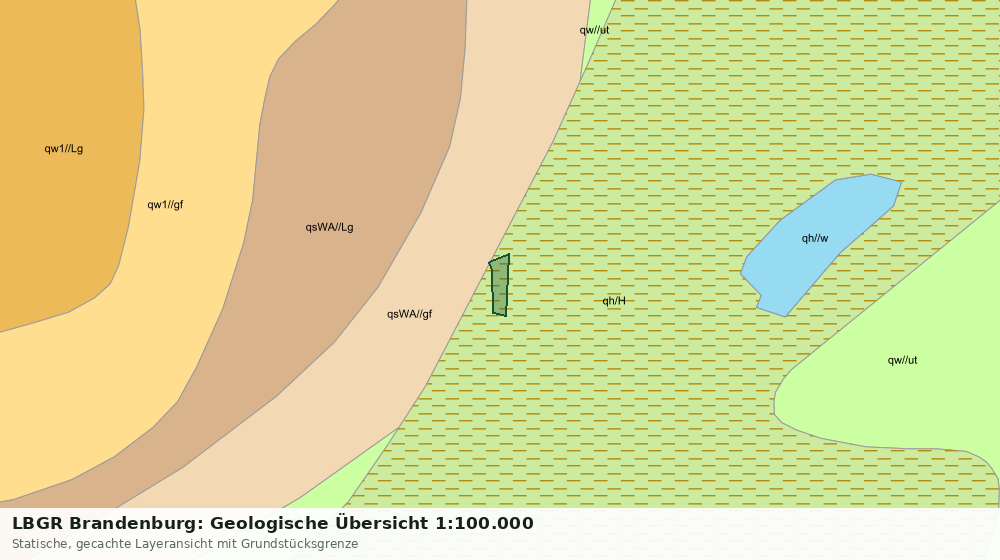 Statische Kartenansicht: LBGR Brandenburg: Geologische Übersicht 1:100.000