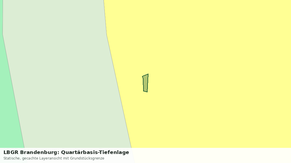 Statische Kartenansicht: LBGR Brandenburg: Quartärbasis-Tiefenlage