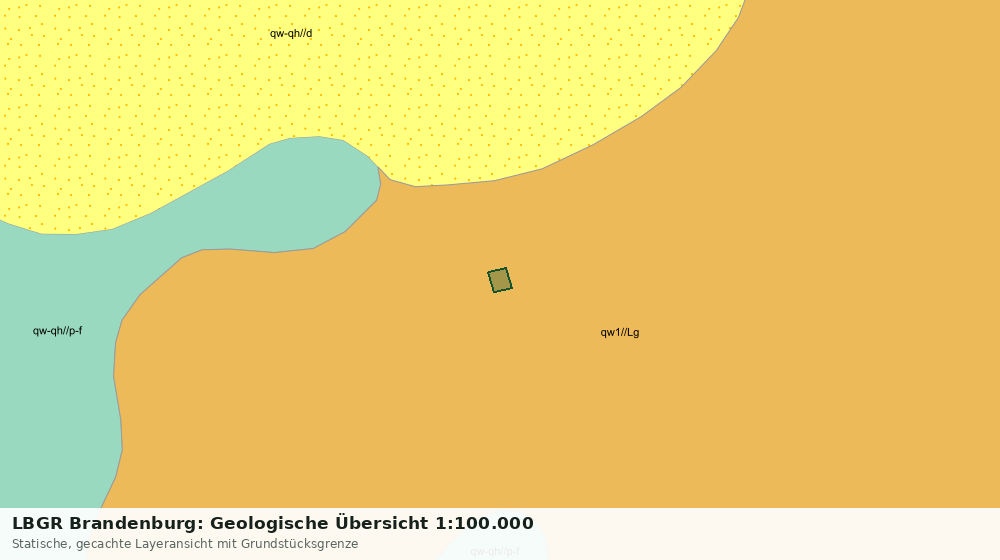 Statische Kartenansicht: LBGR Brandenburg: Geologische Übersicht 1:100.000