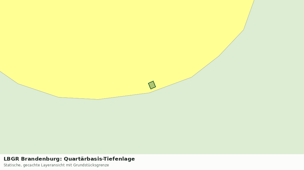 Statische Kartenansicht: LBGR Brandenburg: Quartärbasis-Tiefenlage