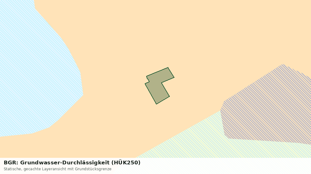 Statische Kartenansicht: BGR: Grundwasser-Durchlässigkeit (HÜK250)