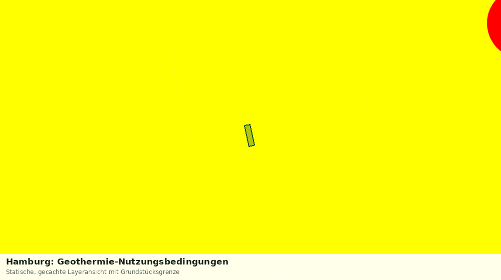 Statische Kartenansicht: Hamburg: Geothermie-Nutzungsbedingungen