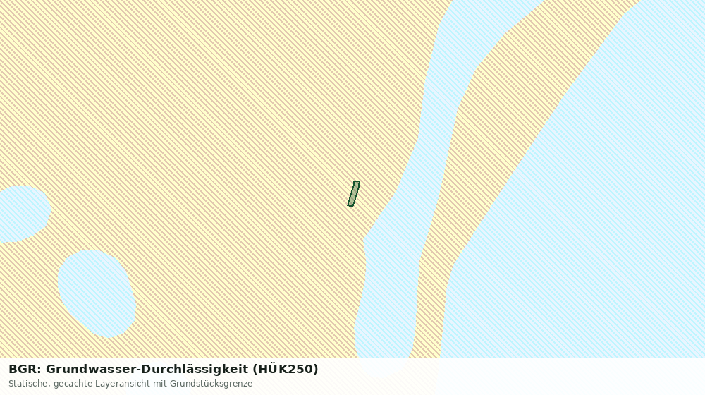 Statische Kartenansicht: BGR: Grundwasser-Durchlässigkeit (HÜK250)