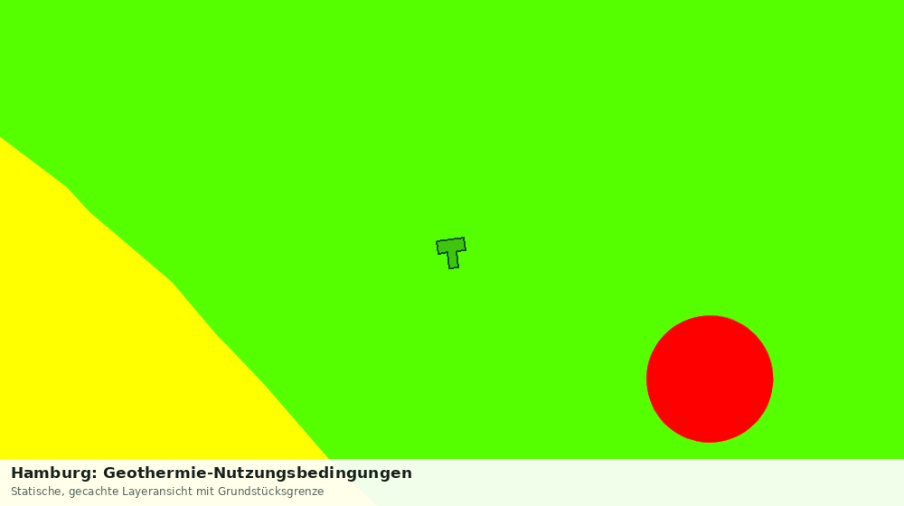 Statische Kartenansicht: Hamburg: Geothermie-Nutzungsbedingungen